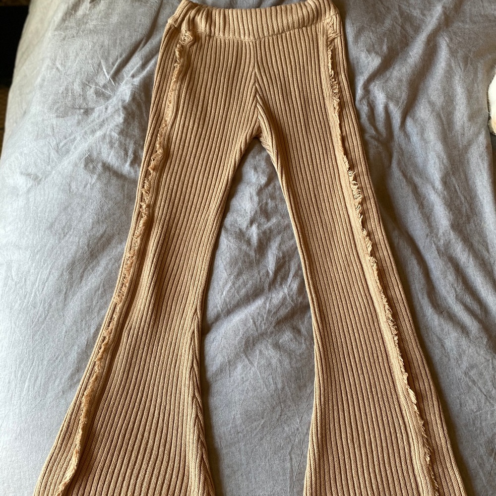 Knitted bell bottoms